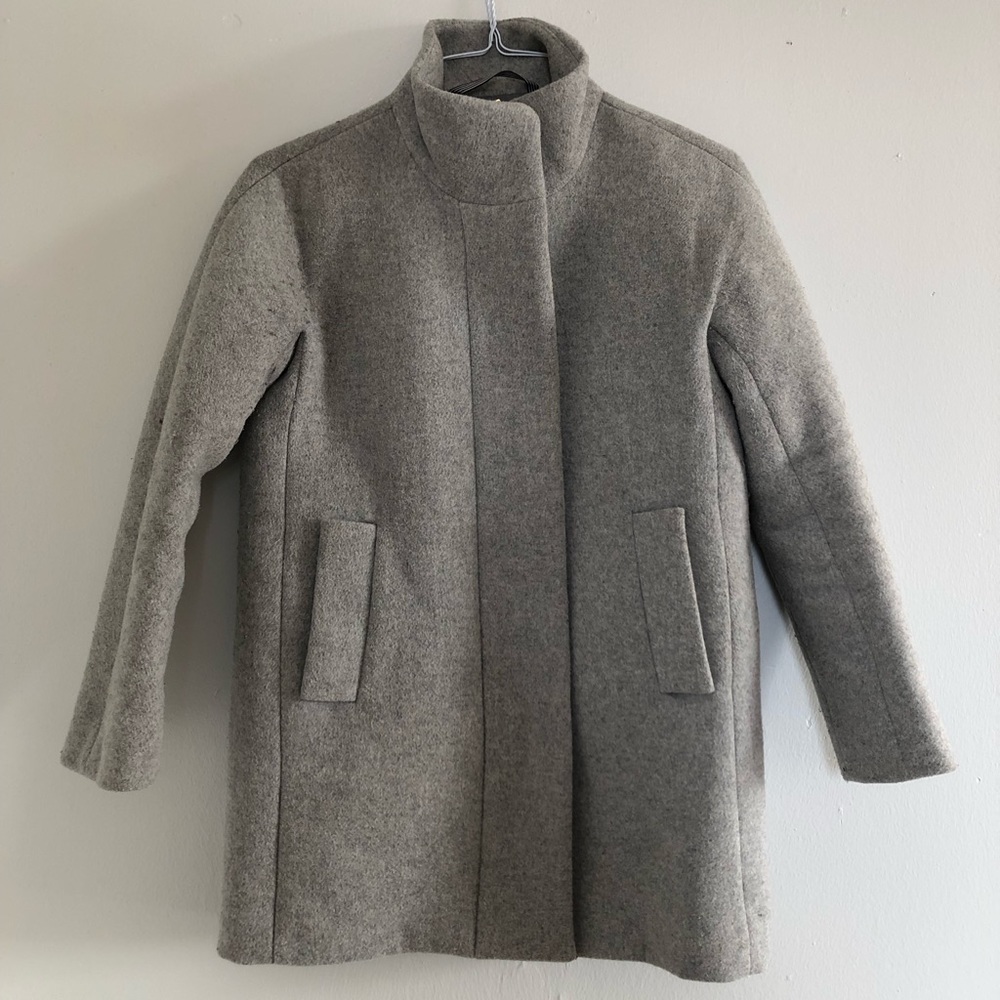 J Crew Petite City Coat Grey (Petite 6)